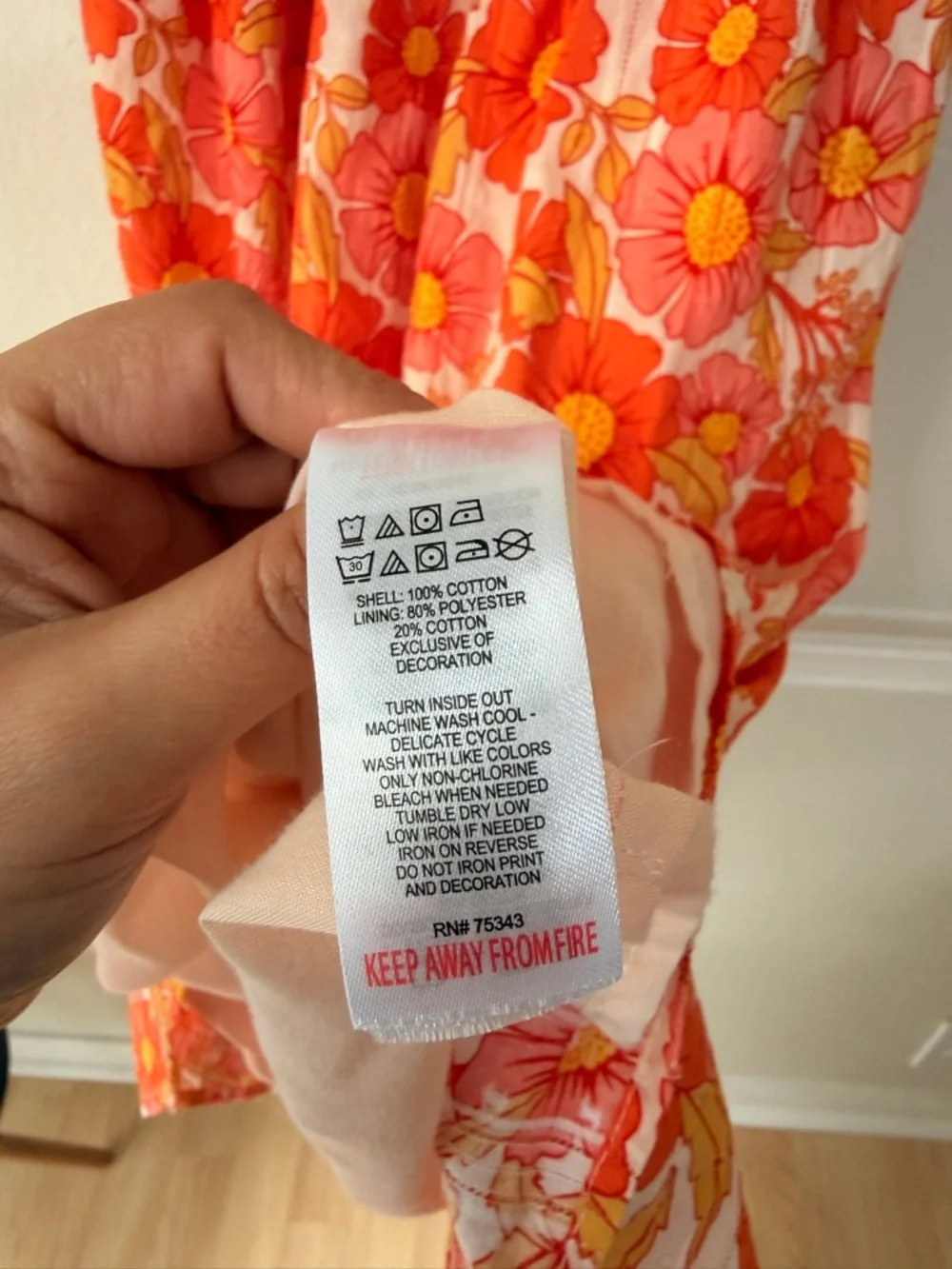 Isaac‎ Mizrahi Girls Floral Dress Size 10 Orange Pink Summer Spring Sundress